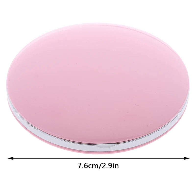 L131 Travel Portable Lighting Magnifying Mirror New Foldable LED Light Mini Makeup Mirror Compact Cosmetic Mirror