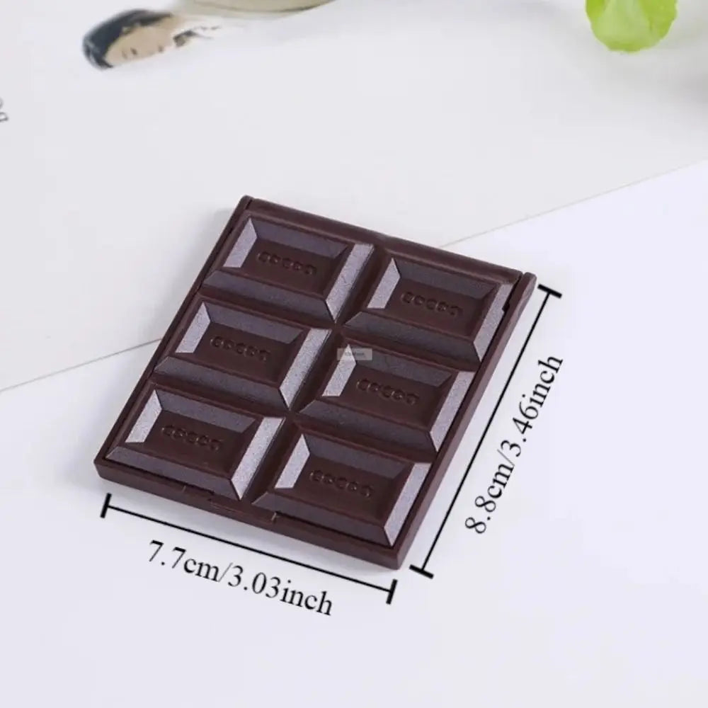 L582 Salon Decorative Chocolate Mirror Square Kawaii Make Up Mirror Unique Plastic Vanity Mirror Students