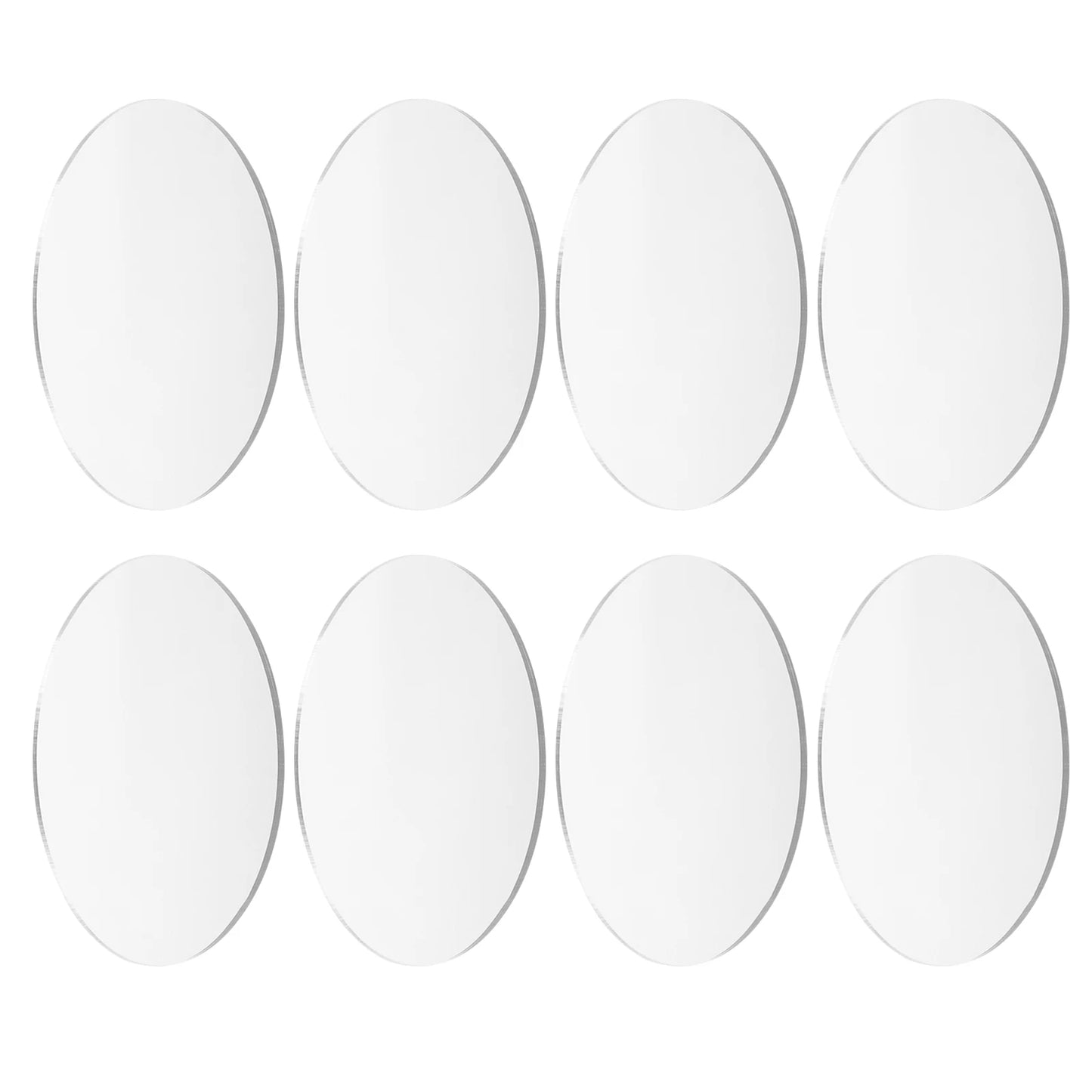 TSHOU480 Round Mirror Lenses Acrylic Parts 10cm Diameter Clear Surface DIY Craft Projects Vanity Travel Small Mirrors Sheets