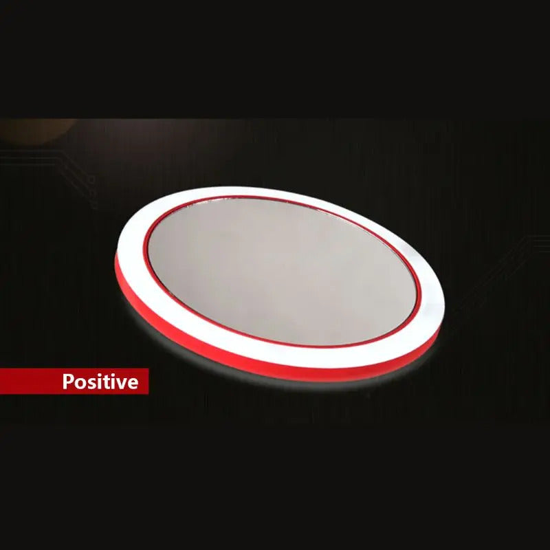 CX420 Wireless USB Charge LED Light Mini Circular Makeup Mirror Travel Cosmetic Mirror U2JD