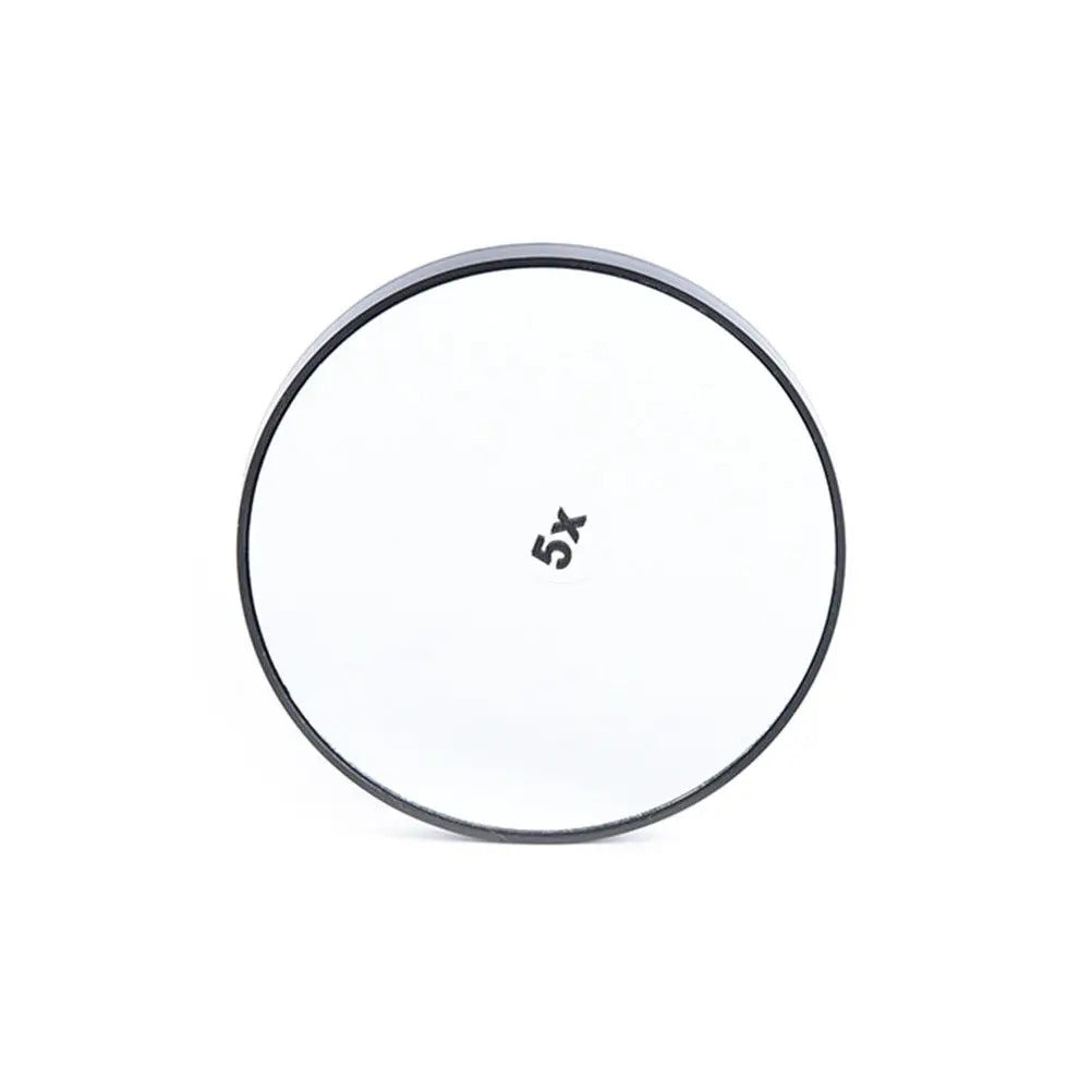 CX676 Mini Black 5/15X Magnifying Make Up Shaving Travel Bathroom Shower Suction Cup Beauty Mirror NEW