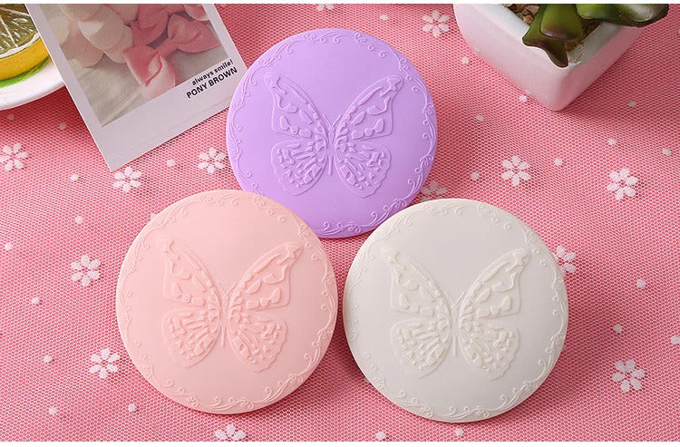 CX306  Cute 1pcs Mini Pocket Makeup Mirror Cosmetic Compact Metal Mirrors Color Random Dia 7cm