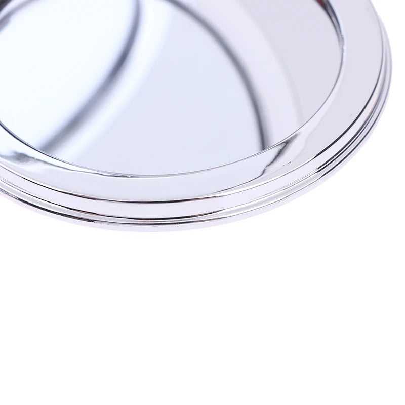 PY97 Compact Pocket Portable Double Sided Folding Cosmetic Mirror Mini Make-Up Mirror With Sparkling Flowing Sand