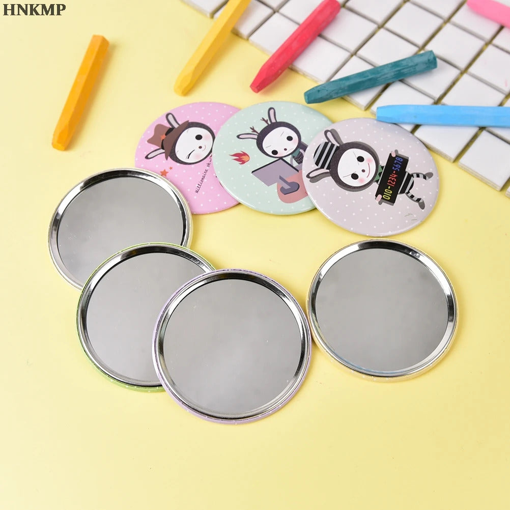 TSHOU894 Fashion Cartoon Anti-fall Portable Small Mirror Cute Girls Makeup Mirror Pocket Mirror for Beauty Tools Mini Mirror