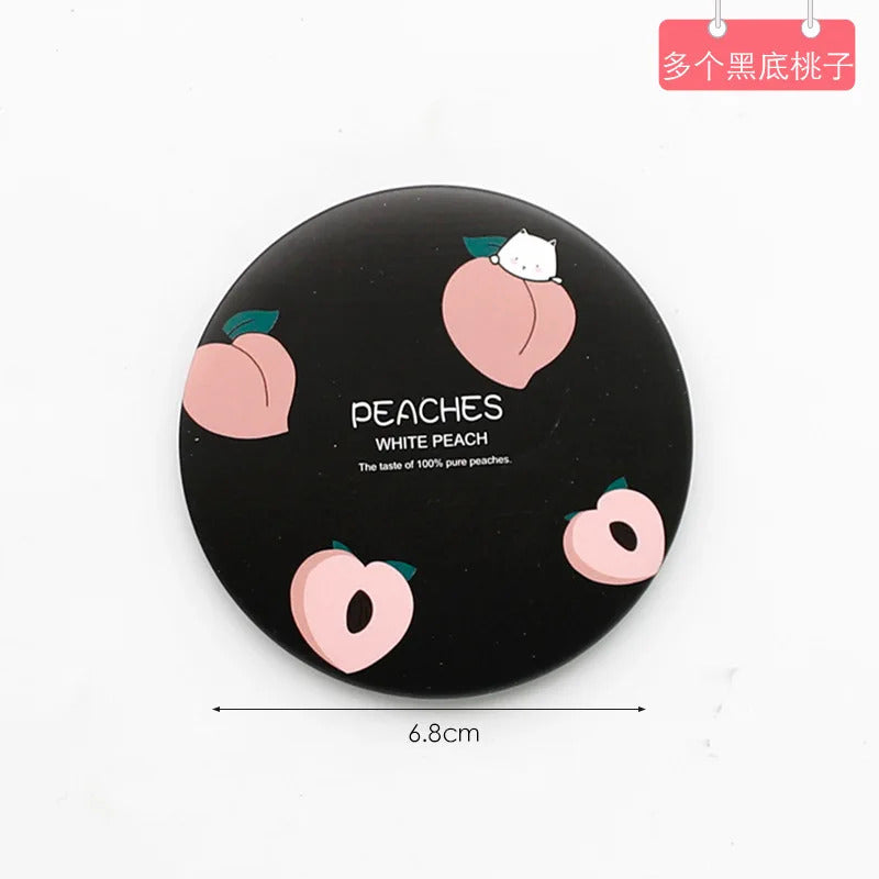 CX116 Cartoon Anti-fall Portable Small Mirror Cute Girls Makeup Mirror Pocket Mirror for Beauty Tools