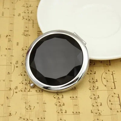 TSHOU752 Mini Round Makeup Mirror Portable Double-sided Vanity Mirror Cosmetic Mirror Makeup Vanity Foldable Pocket Mirror