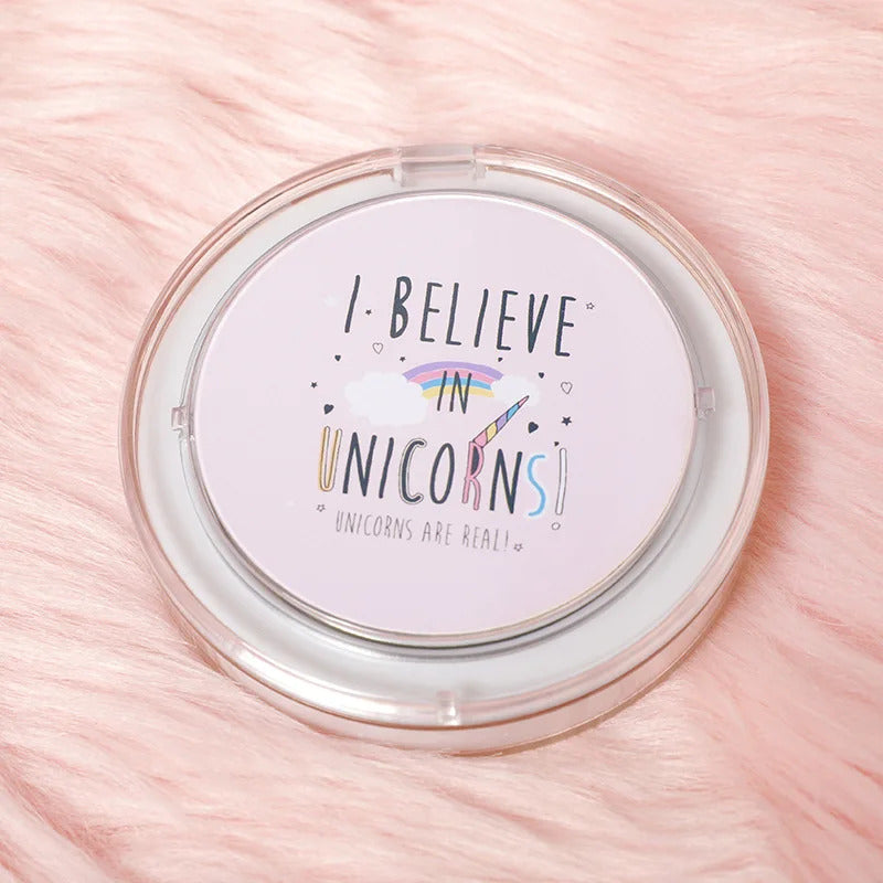 DA32 LED Mini Makeup Mirror Hand Held Fold Small Portable Micro USB Connect Cable Chargeableable Cosmetic Mirror Makeup Tool