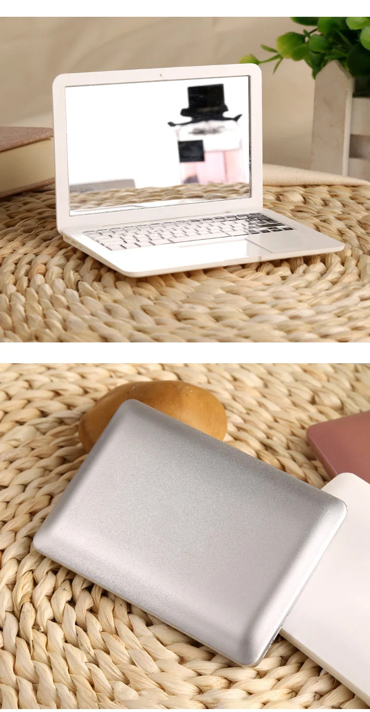 TSHOU1204 Portable Mini Makeup Mirror Pocket Laptop Glass Women Girls Creative Home Decorative Folding Mirrors Tool Computer Mirror
