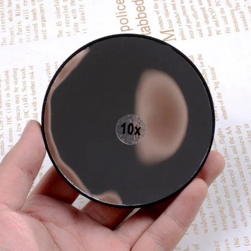 CASHOU134 Mini Makeup Mirror Portable Vanity Pocket Round 5X 10X 15X  Makeup Magnifying Mirror With Two Suction Cups Makeup Tools