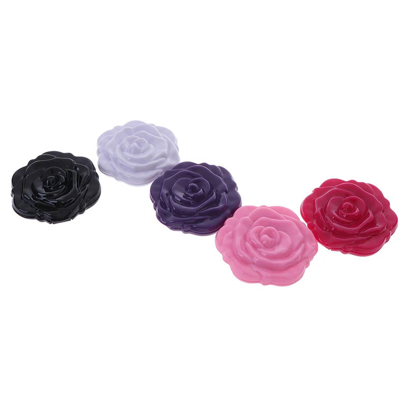 L29 Double Side Make Up Mirror Mini Rose Flower Make Up Mirror Cute Design Compact Portable Girls Pocket Mirror Unique Gift