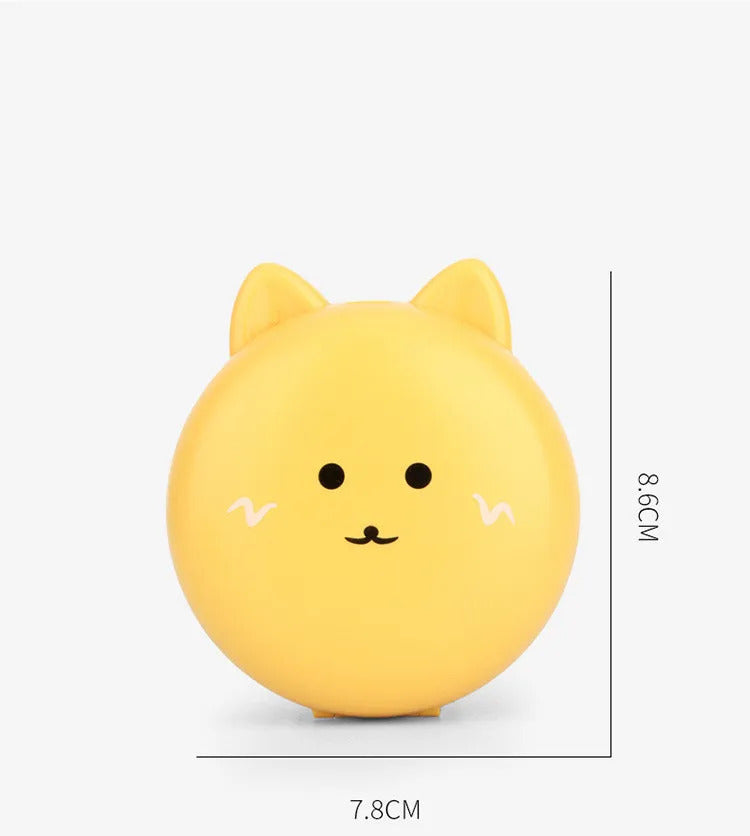 CX151 Cute Cat Portable Mini Pocket Fan Rechargeable LED Fill Light with Makeup Mirror Is Portable for- You To Put Into The Back