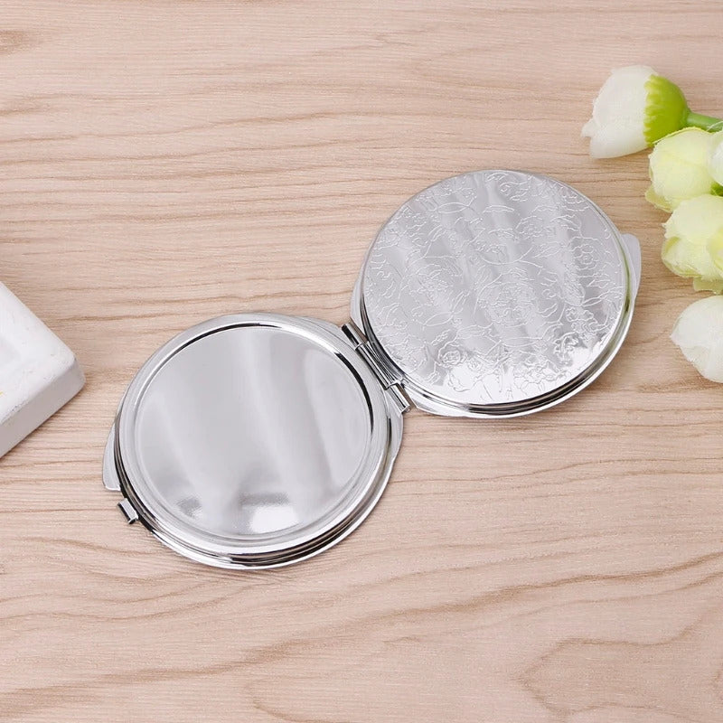 CX655  Portable Hand Pocket Various Shapes Double Folded-Side Stainless Steel Mirror