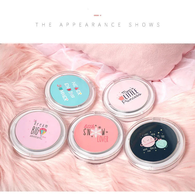 DA32 LED Mini Makeup Mirror Hand Held Fold Small Portable Micro USB Connect Cable Chargeableable Cosmetic Mirror Makeup Tool