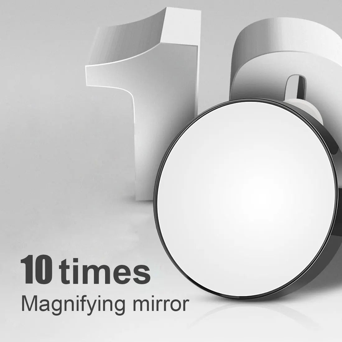 cx161 Portable Vanity Mini Pocket Round Makeup Magnifying Mirror With Two Suction Cups Compact Cosmetic Mirror Tool 5X 10X