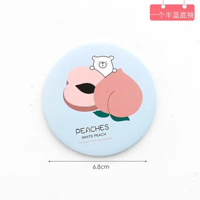 DSHOU194 Anti-fall Cartoon Portable Small Mirror Cute Girls Makeup Mirror Pocket Mirror for Beauty Tools