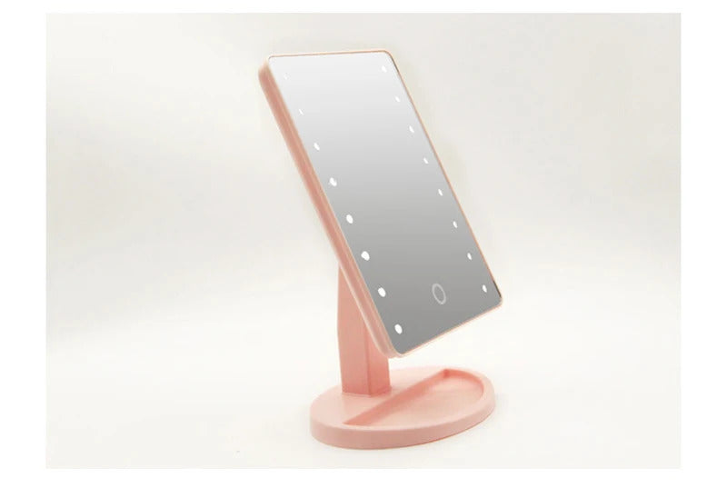 CASHOU12 Professional LED Touch Screen Makeup Mirror Luxury Mirror With 16 LED Lights 360 Degree Adjustable Table Make Up Mirror