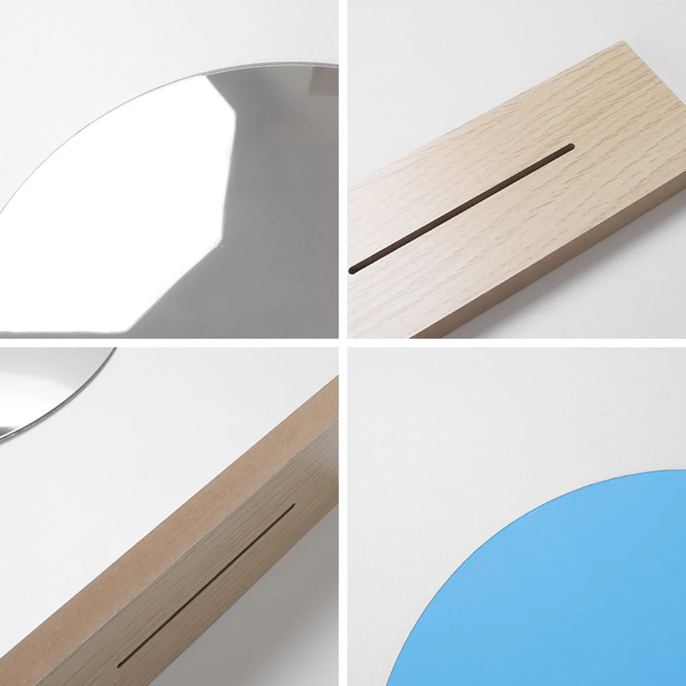 L510 Makeup Mirror Irregular Make Up Mirror Star Shape Acrylic Lens Wooden Gift Tabletop Base Beauty Tools Dropshippin