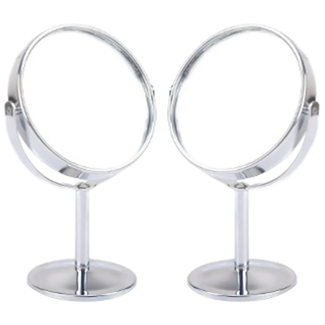 DSHOU283  Magnification Circular Make Up Mirrors Holder Cosmetic Double-Sided Desk Mirrors  8cm Women Ladies Home Bathroom Use