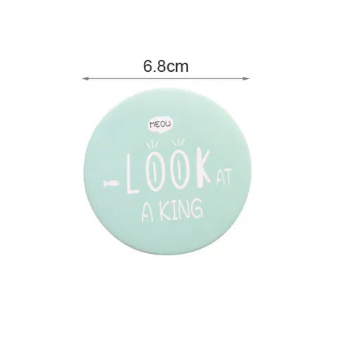 DSHOU272 Mirror Portable Hand Mini Make Up Mirror Travel Round Pocket Cosmetic Mirror Portable Beauty Makeup Tools Accessories