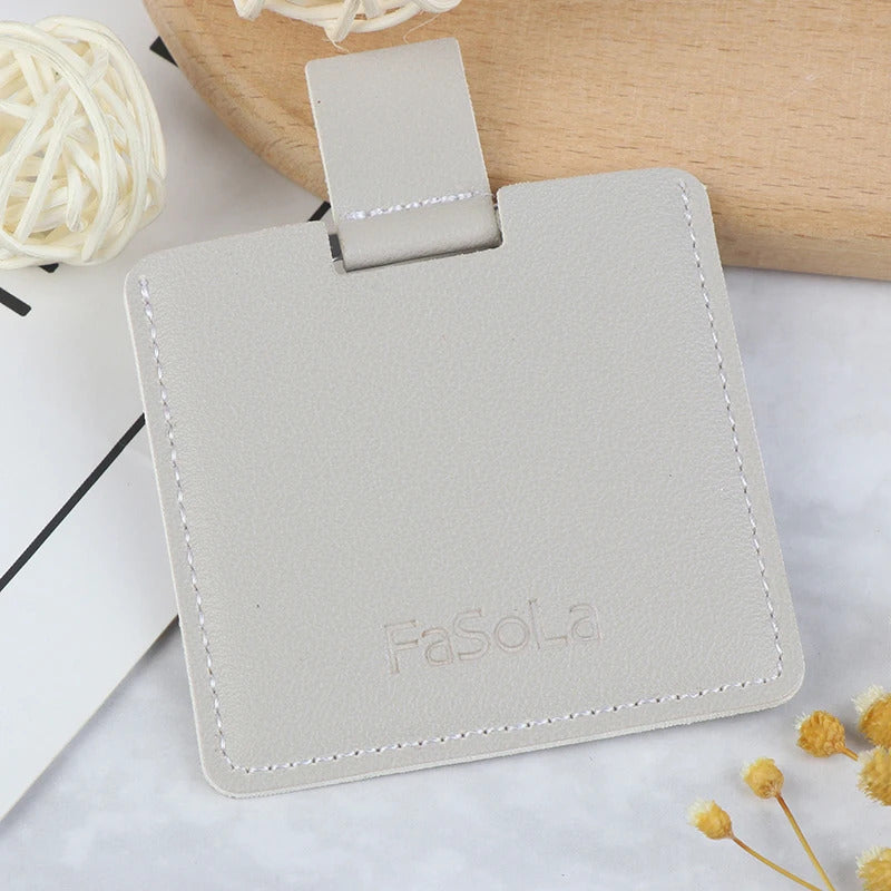 CX373 Ultra-thin Makeup Mirror Vanity Mirror Cosmetic 2 colors Make Up Pocket Rectangle Foldable Compact Makeup Folding Mirrors