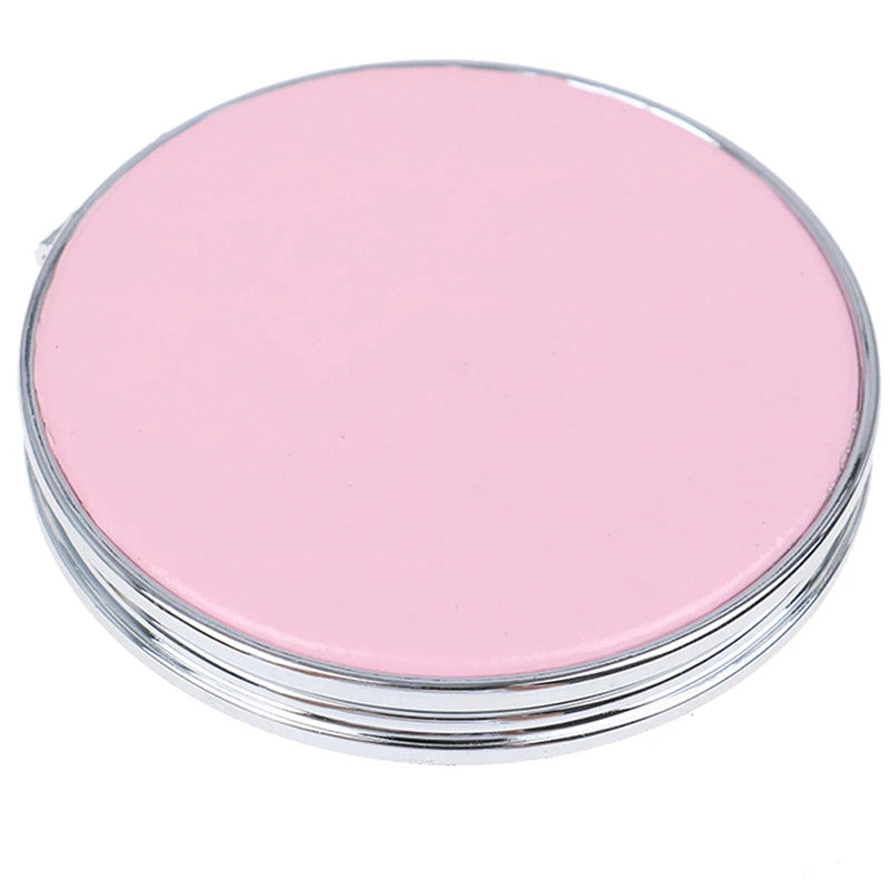 TSHOU921 Double-Sided Folding Cosmetic Mirror Mini Makeup Mirror Compact Pocket Mirror Female Gifts With Flowing Sparkling Sand