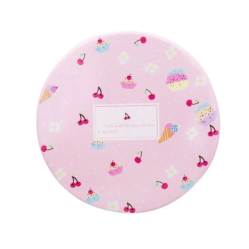 TSHOU927 Cartoon Anti-fall Portable Small Round Mirror Cute Girls Makeup Mirror Pocket Mirror Cosmetic Compact Mirrors