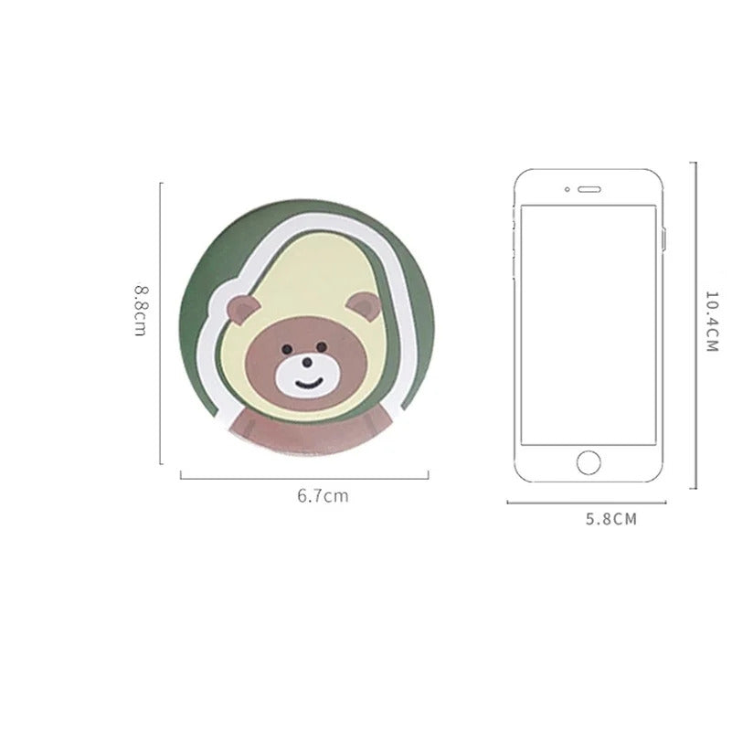 TSHOU763 Mini Portable Makeup Mirror Cartoon Pattern Compact Pocket Cosmetic Mirror Cute Round Mirrors Beauty Skin Care Tools