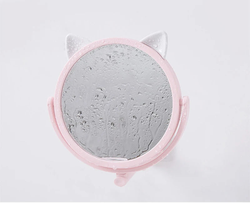 CX215 Fold Makeup Mirror Bathroom Wall Mounted Beauty Vanity Mirror Makeup Bath Cosmetic Folding