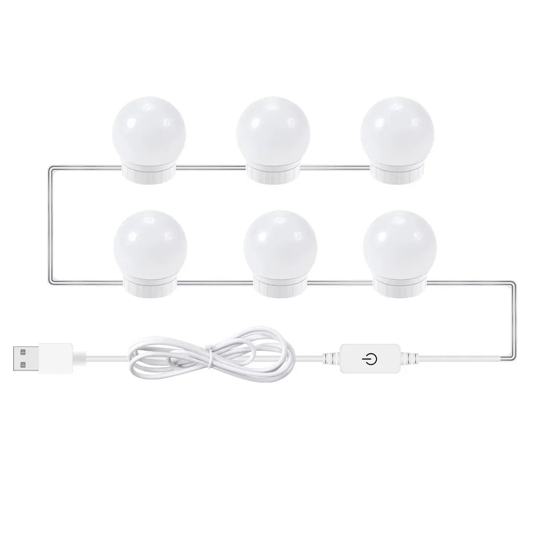 TSHOU280 Led Makeup Mirror Lamp Bulbs Decoration  6 10 14Bulbs Kit Bulb Hollywood Vanity Lights Touch Control for Dressing Table