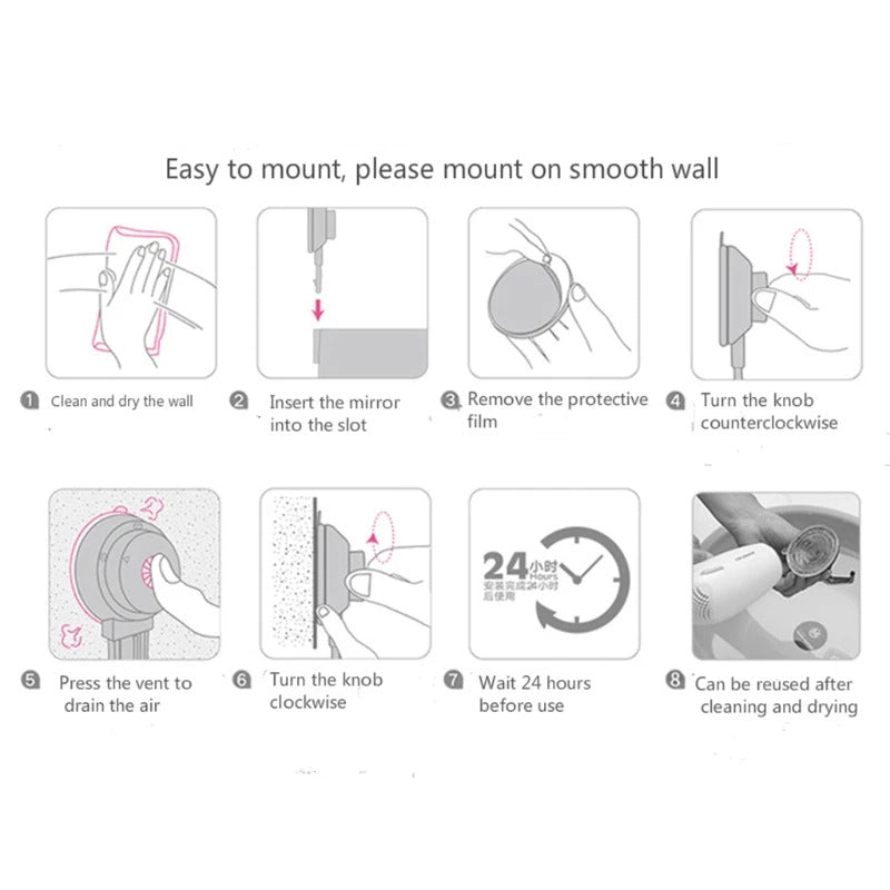 TSHOU1137  Makeup Mirror Bathroom  Folding Mirror Hotel Wall-mounted single/ Double-sided R
