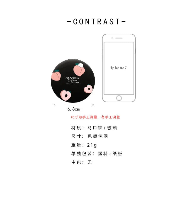 L469  Anti-fall Cartoon Portable Small Mirror Cute Girls Makeup Mirror Pocket Mirror for Beauty Tools