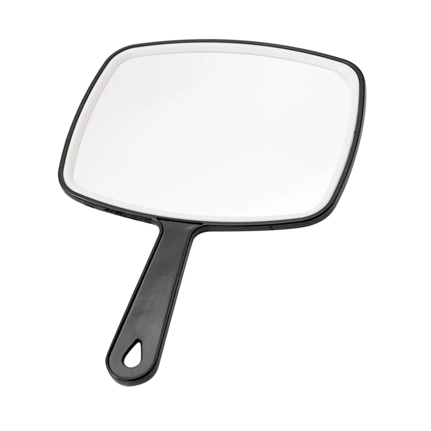 L263 Square Hand Mirror Handheld Paddle Mirror Tool w/ Handle Large Viewing Haircut Mirror Big Mirror Dresser Mirror Cosmetic
