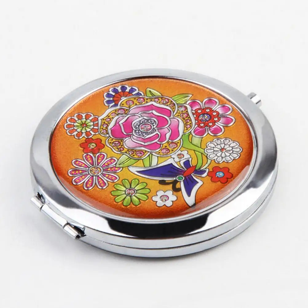 L356 New 2020 Women Mini Beauty Pocket Mirror Portable Double Sides Cosmetic Makeup Mirrors Normal Magnifying