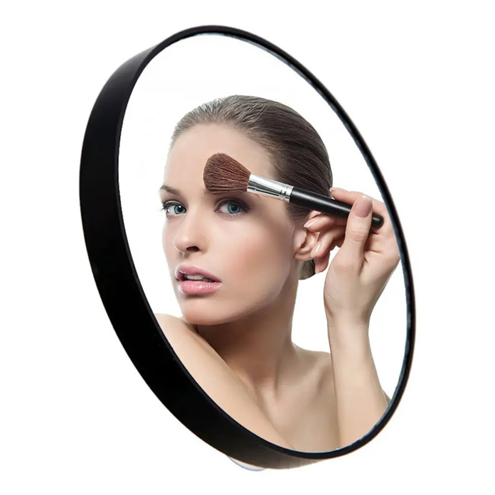 CSHOU393 Portable Round Makeup Mirror with ABS Plastic Shell Pocket Magnifying Cosmetic Mirror