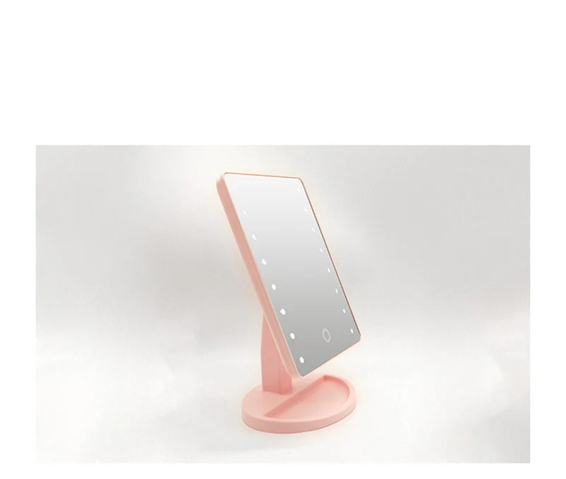 CASHOU12 Professional LED Touch Screen Makeup Mirror Luxury Mirror With 16 LED Lights 360 Degree Adjustable Table Make Up Mirror
