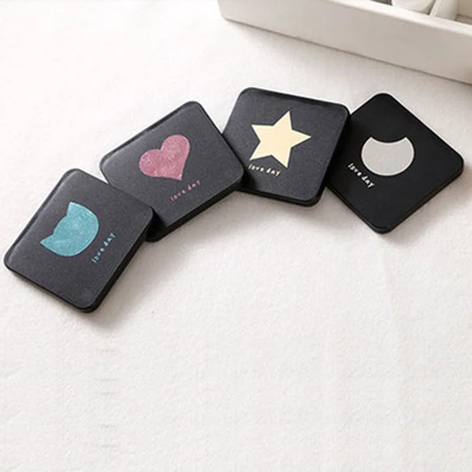TSHOU1231  Square Makeup Mirrors Portable Double-sided Vanity Mirror Cosmetic Mirror Makeup Vanity Foldable Pocket Hand Mirror