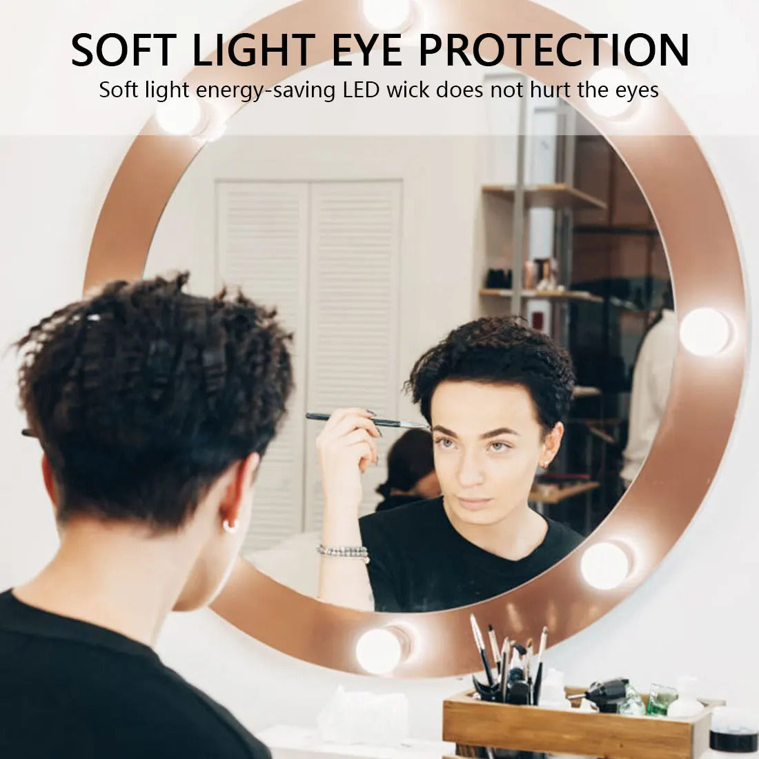 TSHOU280 Led Makeup Mirror Lamp Bulbs Decoration  6 10 14Bulbs Kit Bulb Hollywood Vanity Lights Touch Control for Dressing Table