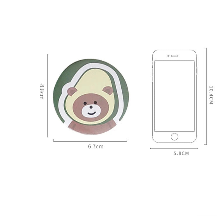 TSHOU1113 Mini Portable Makeup Mirror Cartoon Pattern Compact Pocket Cosmetic Mirror Cute Round Mirrors Beauty Skin Care Tools
