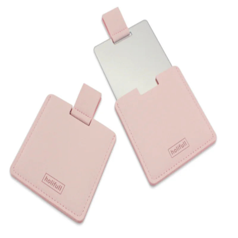 TSHOU1019 Pocket Rectangle Makeup Folding Mirrors Ultra-thin Folding Make Up Mirror Personalised Portable Compact Cosmetic Mirror