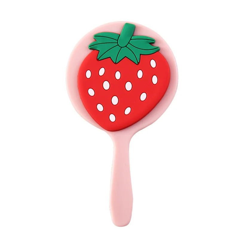 TSHOU1076 Cute Mini Handheld Cosmetic Mirror Dressing Salon Barbers Beauty Hair Hairdressers Cartoon Decorative Mirror with Handl