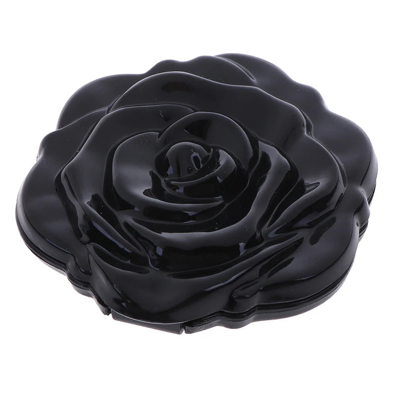 L29 Double Side Make Up Mirror Mini Rose Flower Make Up Mirror Cute Design Compact Portable Girls Pocket Mirror Unique Gift