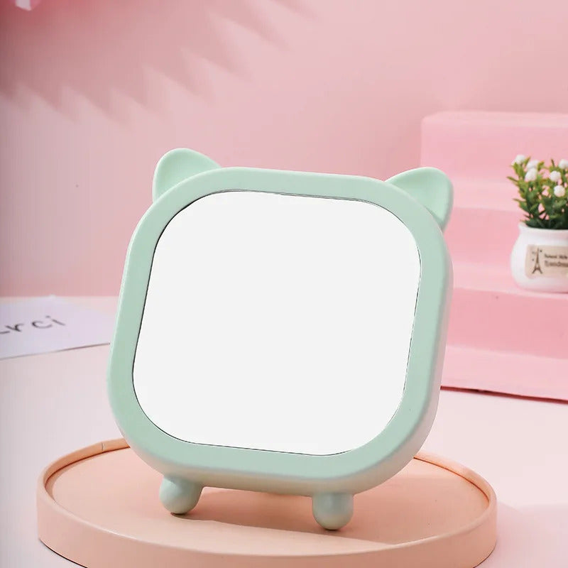 CX87 Makeup Mirror Hanging Dressing Decorative Mirrors Home Decor Bathroom Supplies Table Mirror Folding Cute Round Mirror