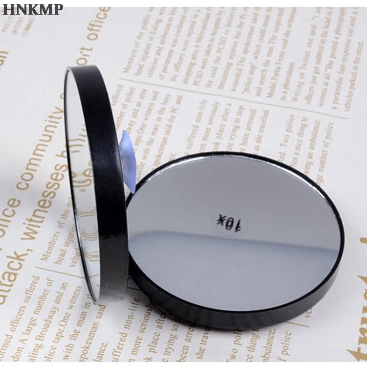 L484 Mirror With Two Suction Cups Makeup Tools Round Big Mirror 10X Magnification Makeup Mirror Magnifying