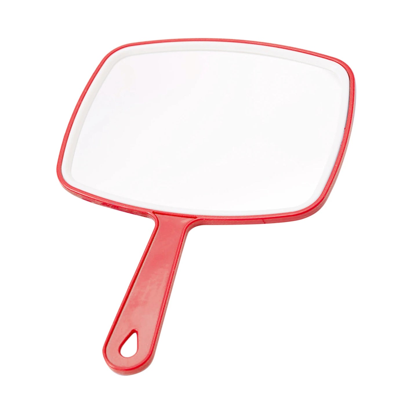 CX98 Square Hand Mirror Handheld Paddle Mirror Tool w/ Handle Large Viewing Haircut Mirror Big Mirror Dresser Mirror Cosmetic