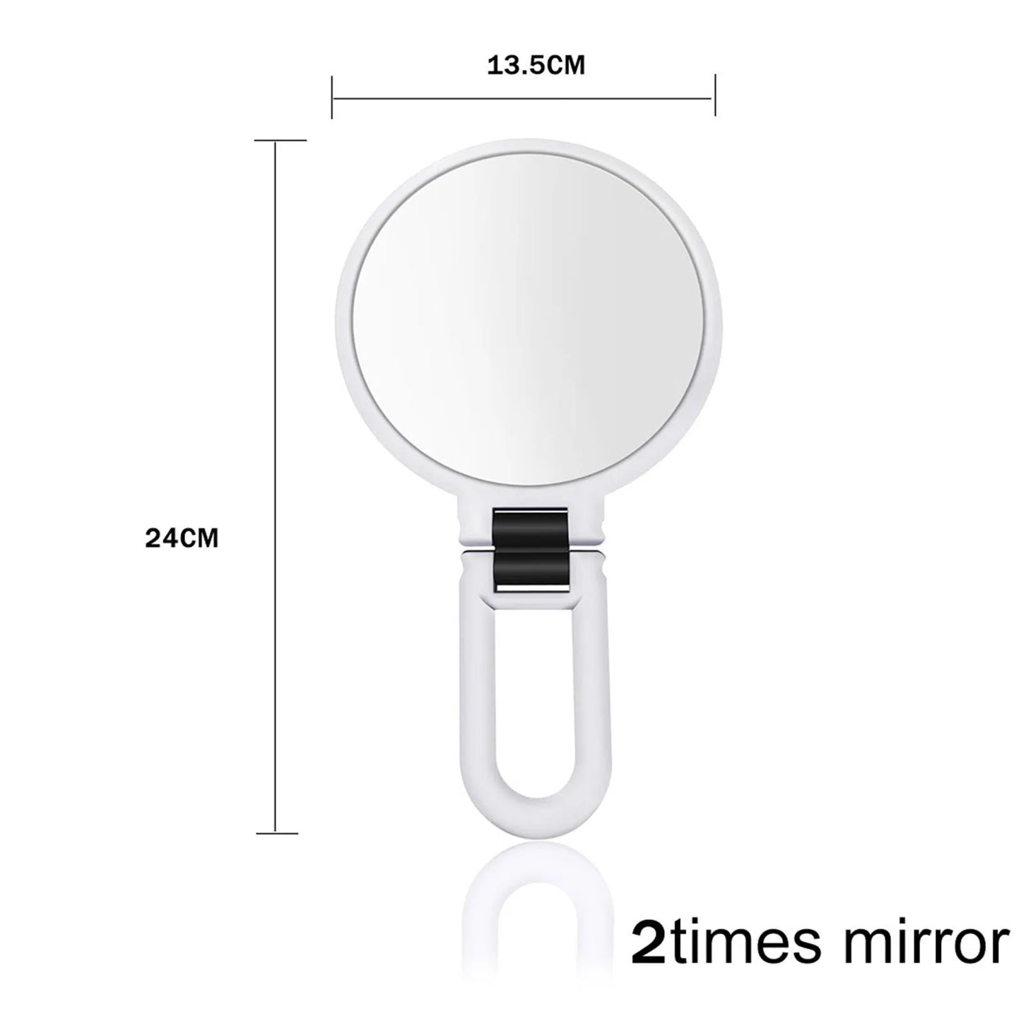 TSHOU510   Magnifying Makeup Mirror Hand Mirror Portable Folding Makeup Makeup Mirror Double-Sided Handheld Mirror Makeup Tool