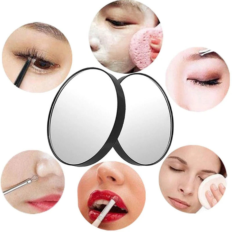 CX196 Trifold Hair Cutting Mirror with Lights 10X Magnification Self Styling Mirrors