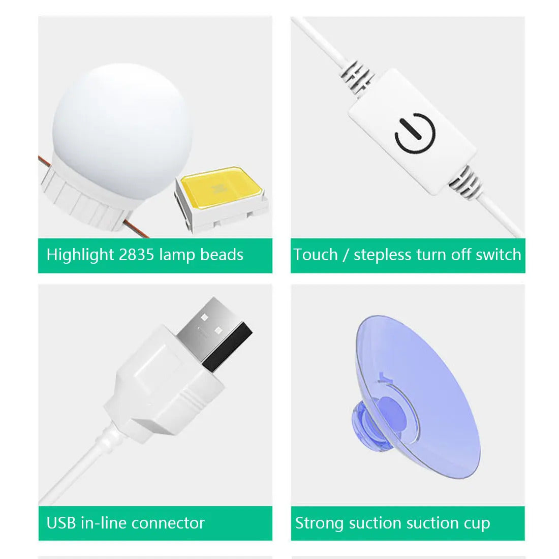 TSHOU280 Led Makeup Mirror Lamp Bulbs Decoration  6 10 14Bulbs Kit Bulb Hollywood Vanity Lights Touch Control for Dressing Table