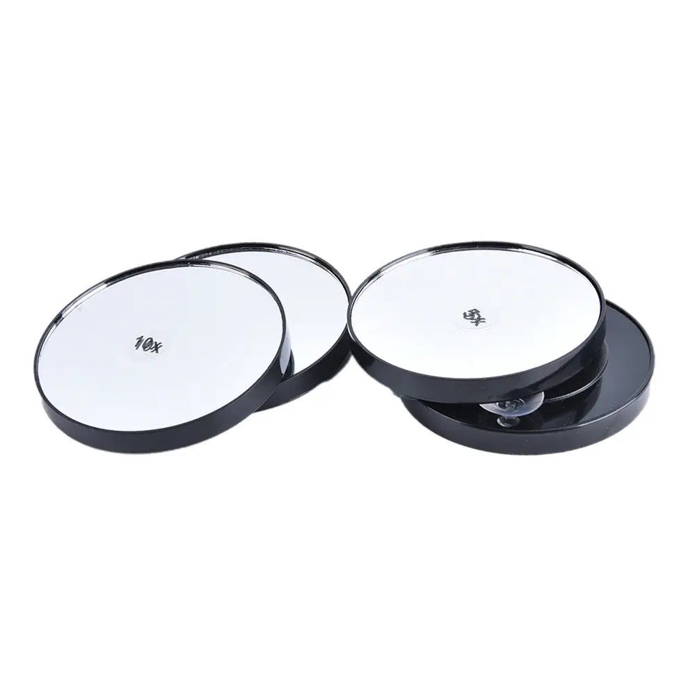 TSHOU925 Magnifying Make Up Shaving Travel Bathroom Shower Suction Cup Beauty Mirror Black New