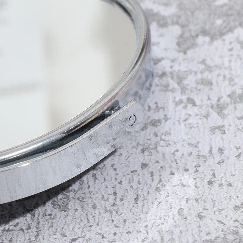 L286 Makeup Compact Mirror Magnification Tabletop Vanity Table Round Mirror Double Sided Makeup Tool
