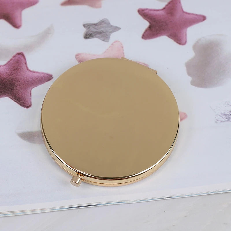 TSHOU552 Portable Double Side Mirro Fashion Women Ladies Make Up Mirror Cosmetic Folding Compact Pocket With Makeup Tool